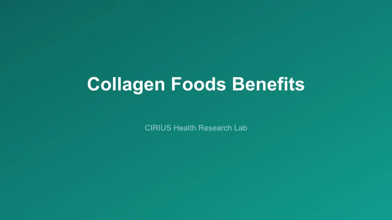 Collagen Foods Benefits