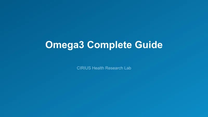 Omega3 Complete Guide