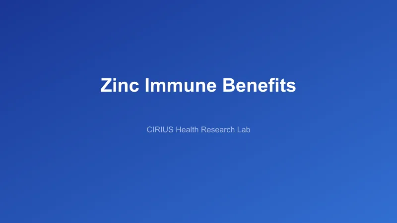 Zinc Immune Benefits