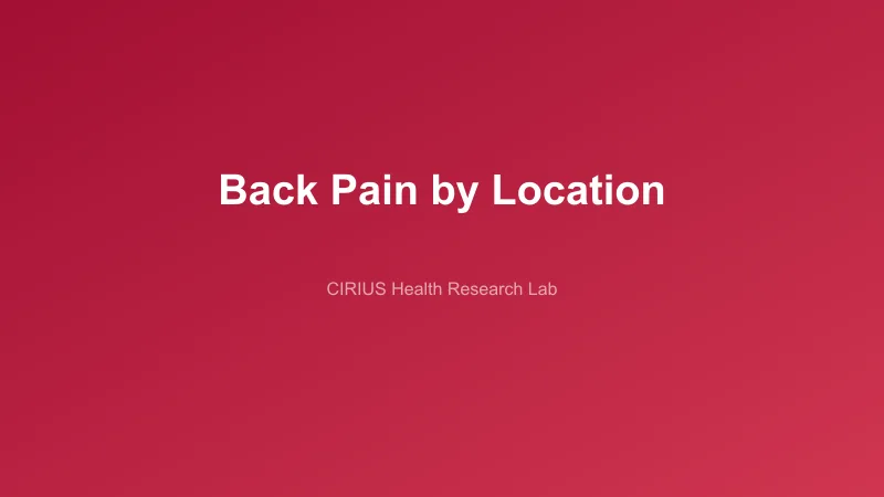 Back Pain by Location