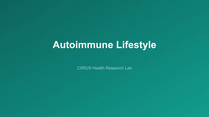 Autoimmune Lifestyle