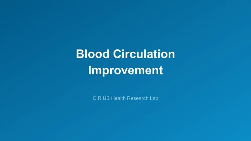Blood Circulation Improvement