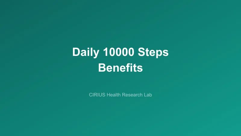 Daily 10000 Steps Benefits