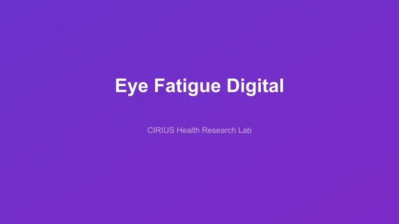 Eye Fatigue Digital