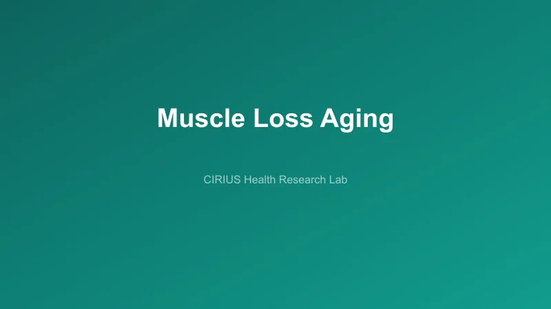 Muscle Loss Aging