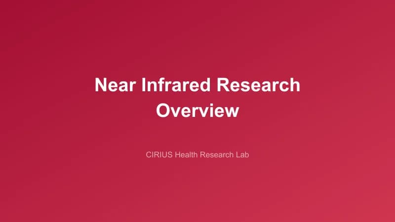 Near Infrared Research Overview