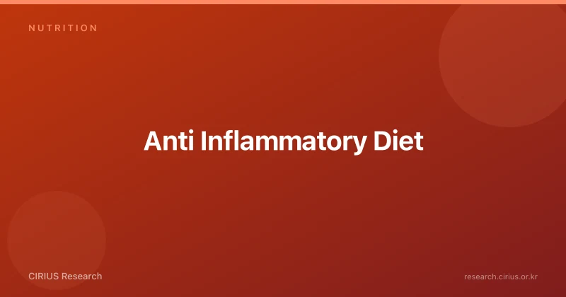 Anti Inflammatory Diet