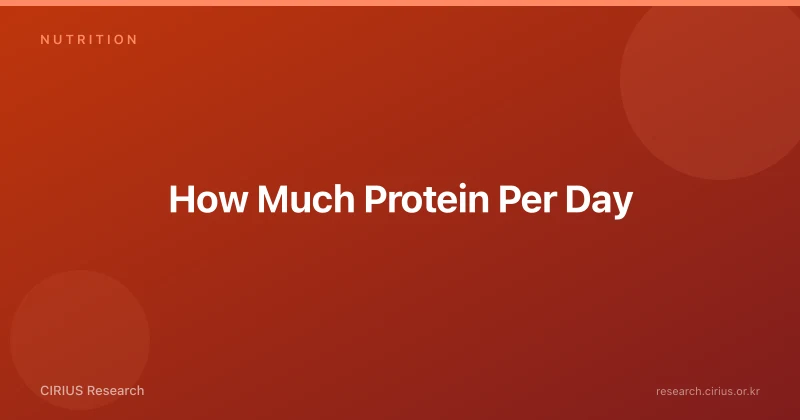 How Much Protein Per Day