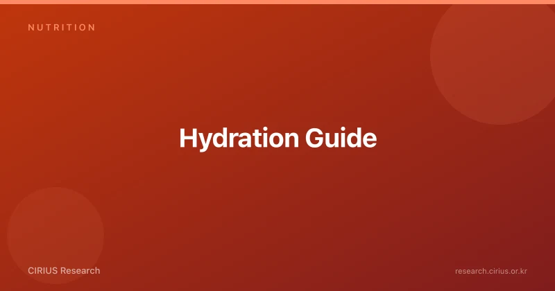 Hydration Guide