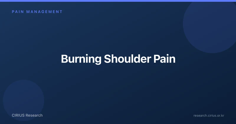 Burning Shoulder Pain