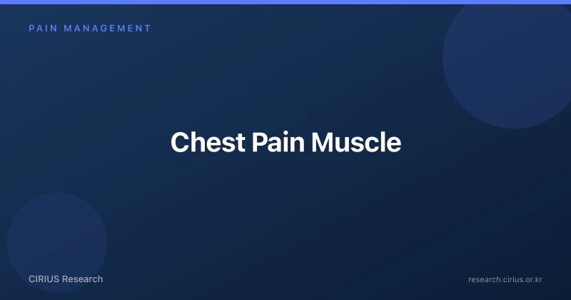 Chest Pain Muscle