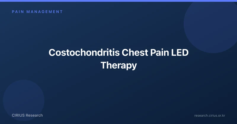 Costochondritis Chest Pain LED Therapy