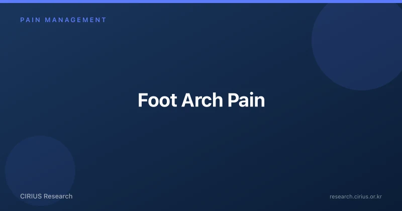 Foot Arch Pain