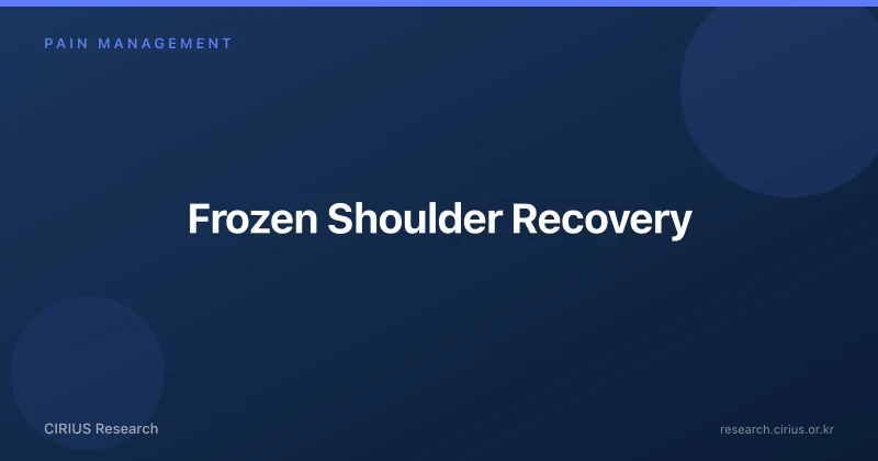Frozen Shoulder Recovery