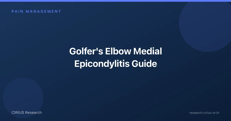 Golfer's Elbow Medial Epicondylitis Guide