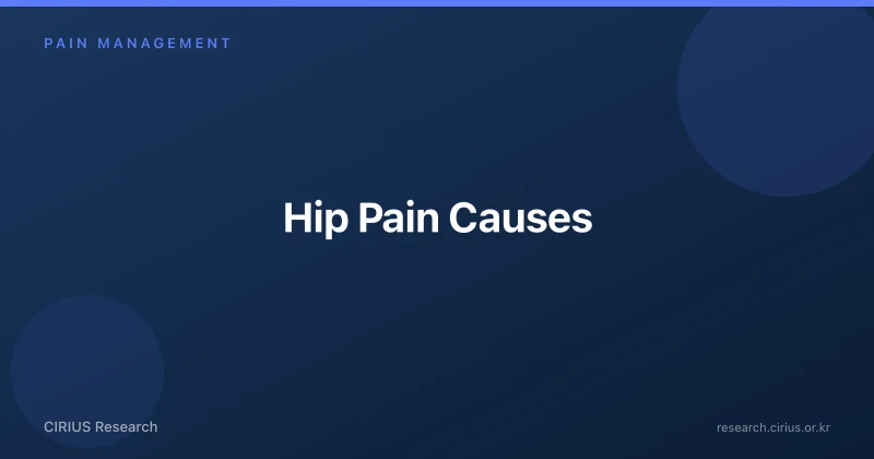 Hip Pain Causes