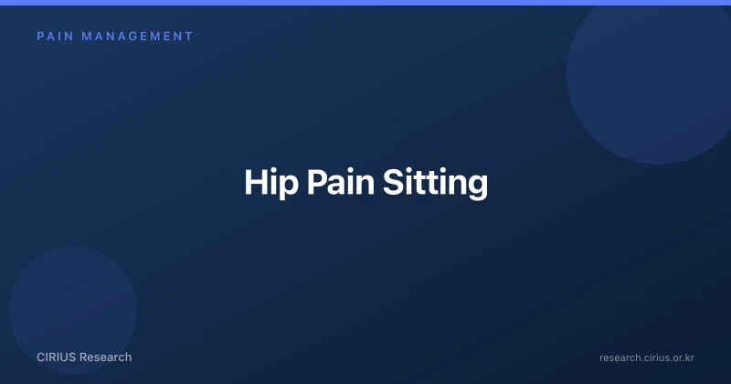 Hip Pain Sitting