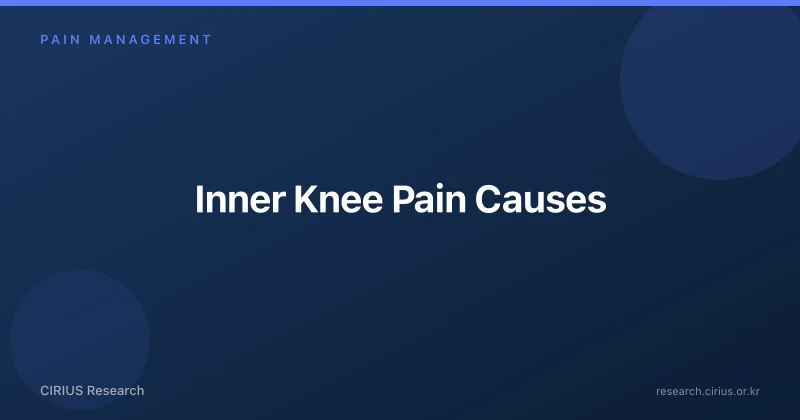 Inner Knee Pain Causes
