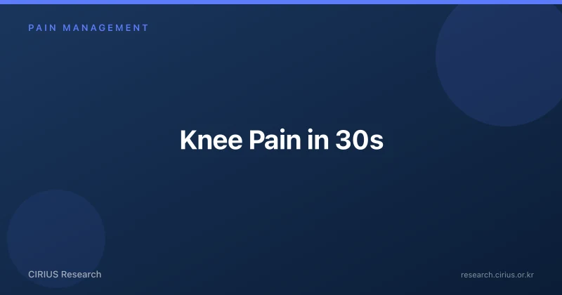 Knee Pain in 30s