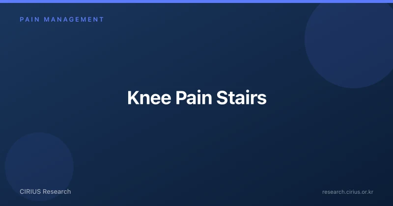 Knee Pain Stairs