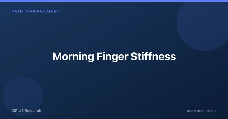 Morning Finger Stiffness