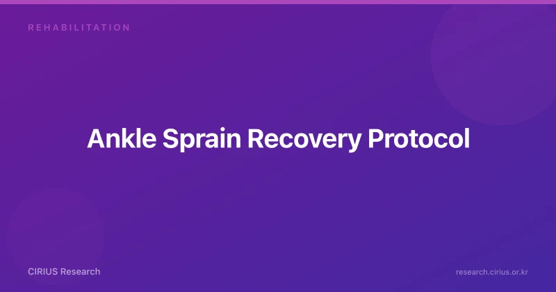 Ankle Sprain Recovery Protocol