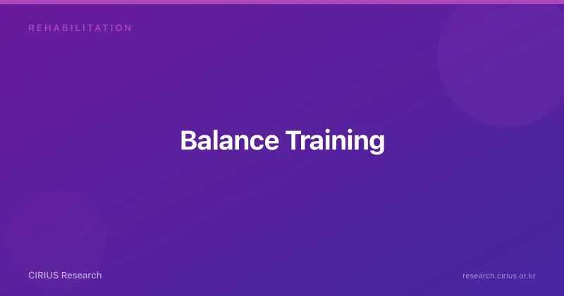 Balance Training