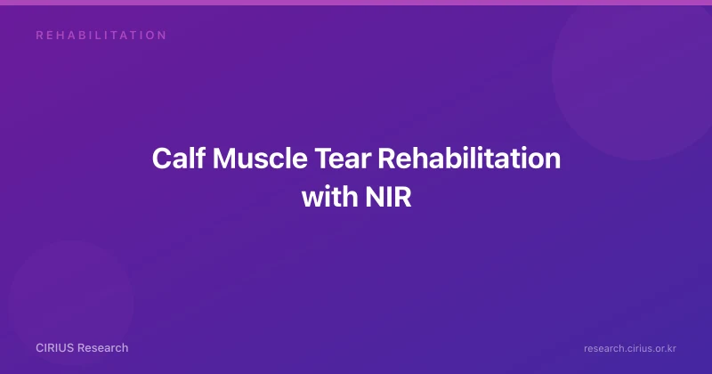 Calf Muscle Tear Rehabilitation with NIR
