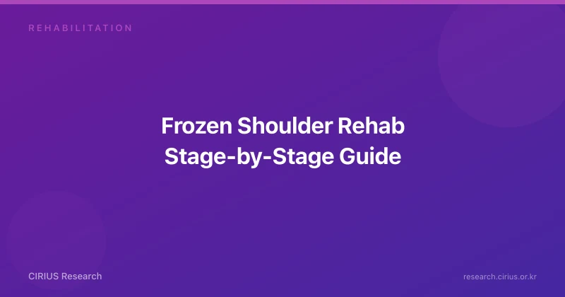 Frozen Shoulder Rehab Stage-by-Stage Guide