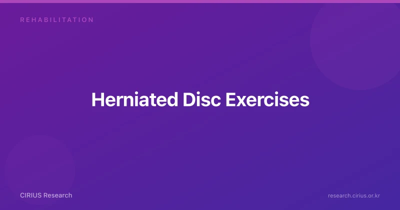 Herniated Disc Exercises