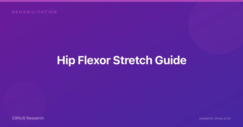 Hip Flexor Stretch Guide