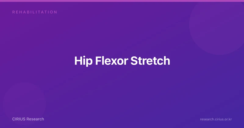 Hip Flexor Stretch
