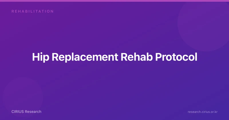 Hip Replacement Rehab Protocol