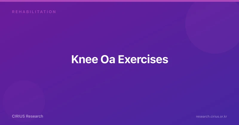 Knee Oa Exercises