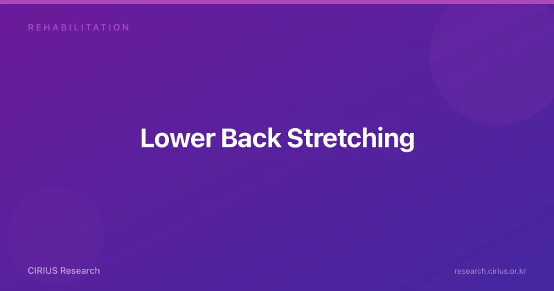 Lower Back Stretching