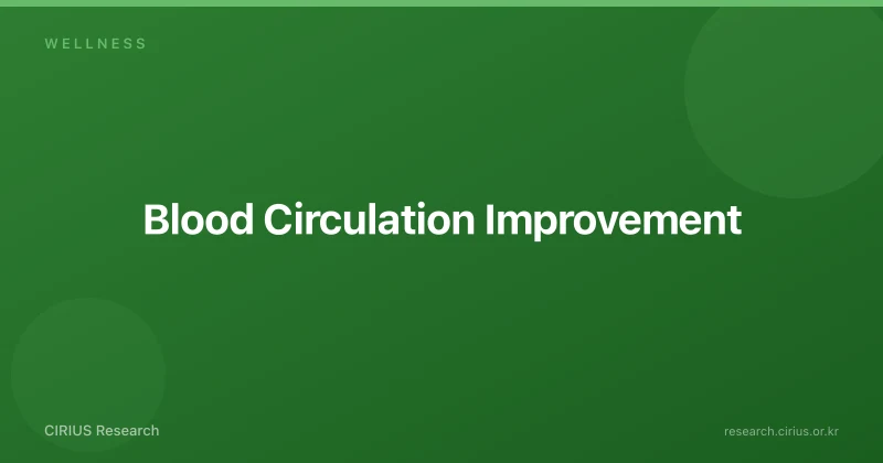 Blood Circulation Improvement