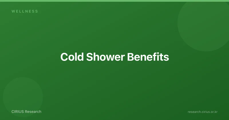 Cold Shower Benefits