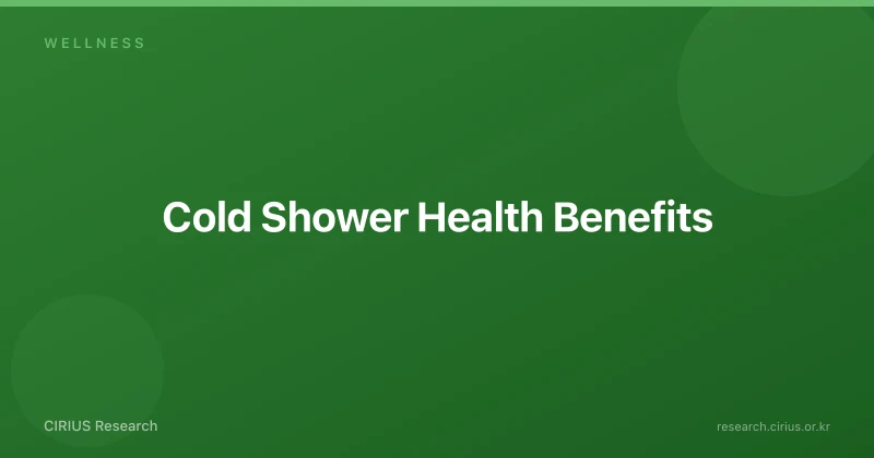 Cold Shower Health Benefits