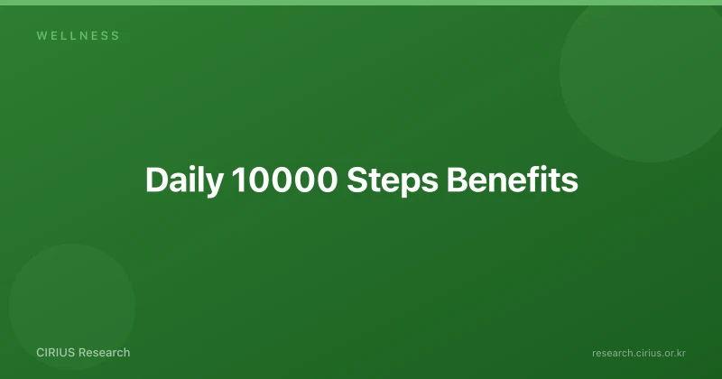 Daily 10000 Steps Benefits