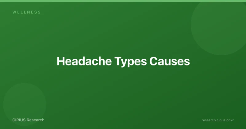 Headache Types Causes