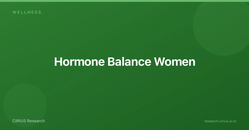 Hormone Balance Women