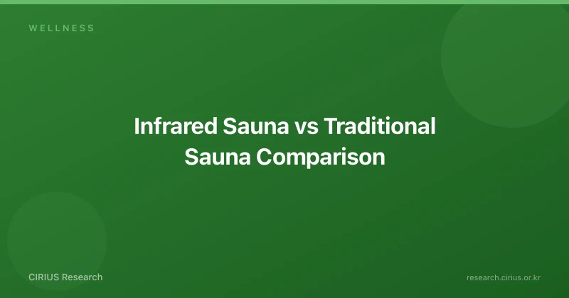 Infrared Sauna vs Traditional Sauna Comparison