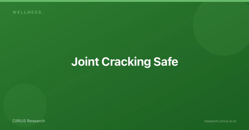 Joint Cracking Safe