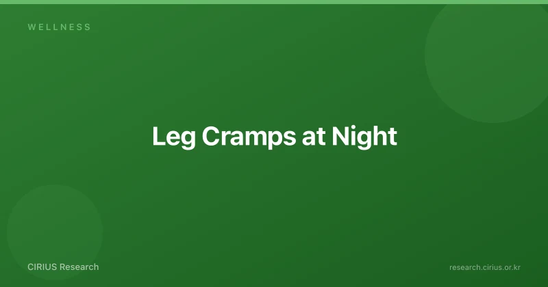 Leg Cramps at Night